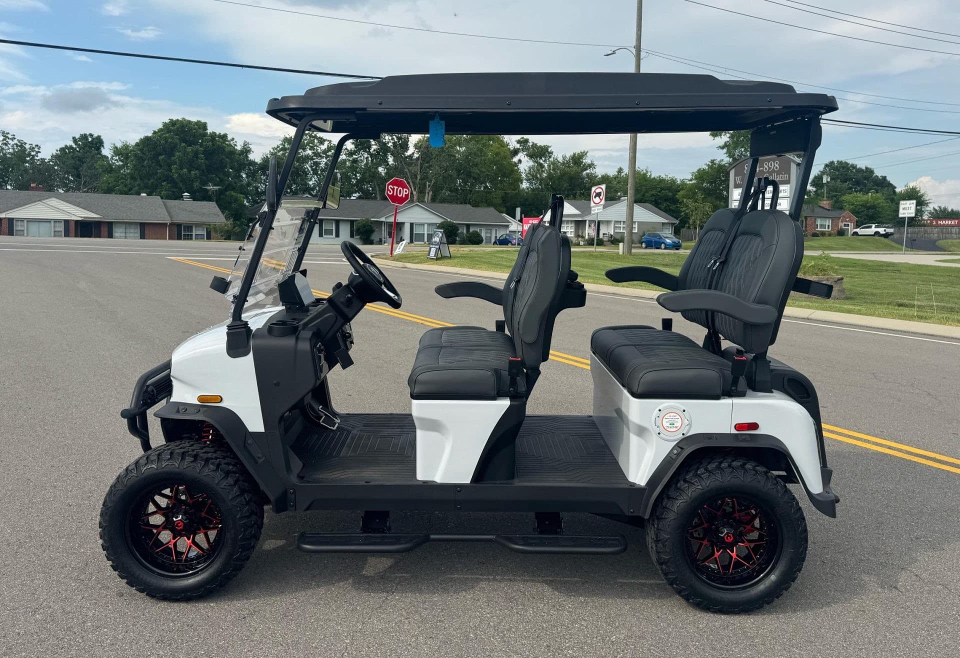 Denago EV Rover XL golf cart, view 3 | Ergon Golf Carts