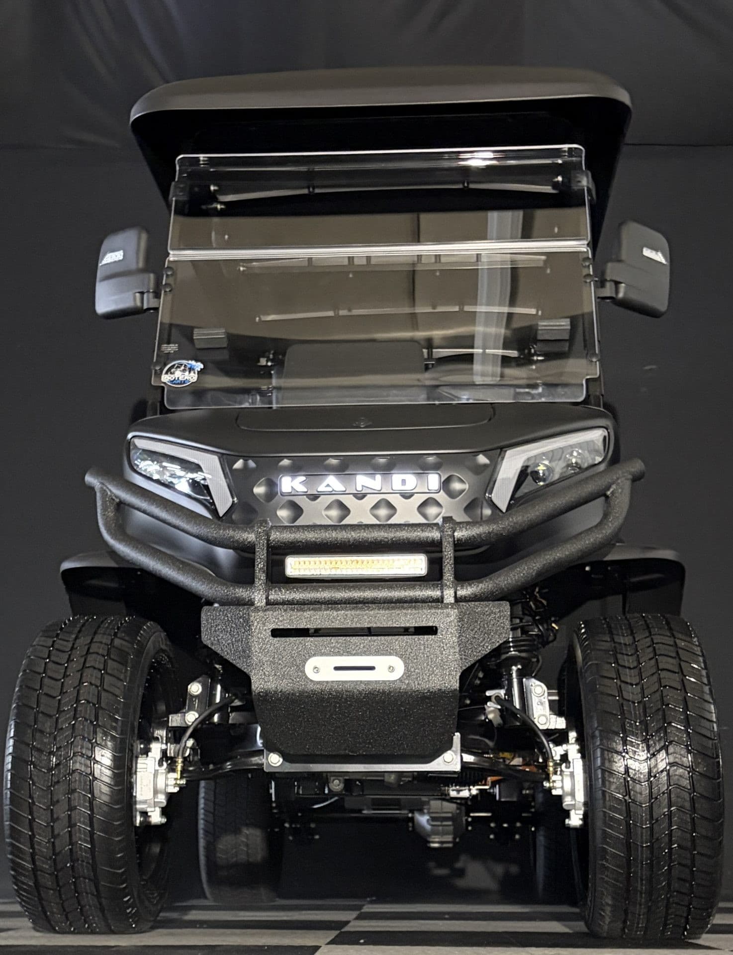 Kandi America Kruiser 4P FWD golf cart, view 3 | Ergon Golf Carts