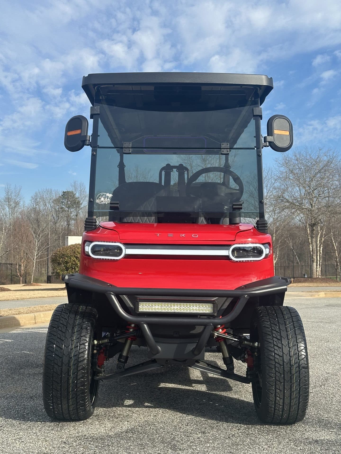 Teko EV Trophy Plus golf cart, view 2 | Ergon Golf Carts